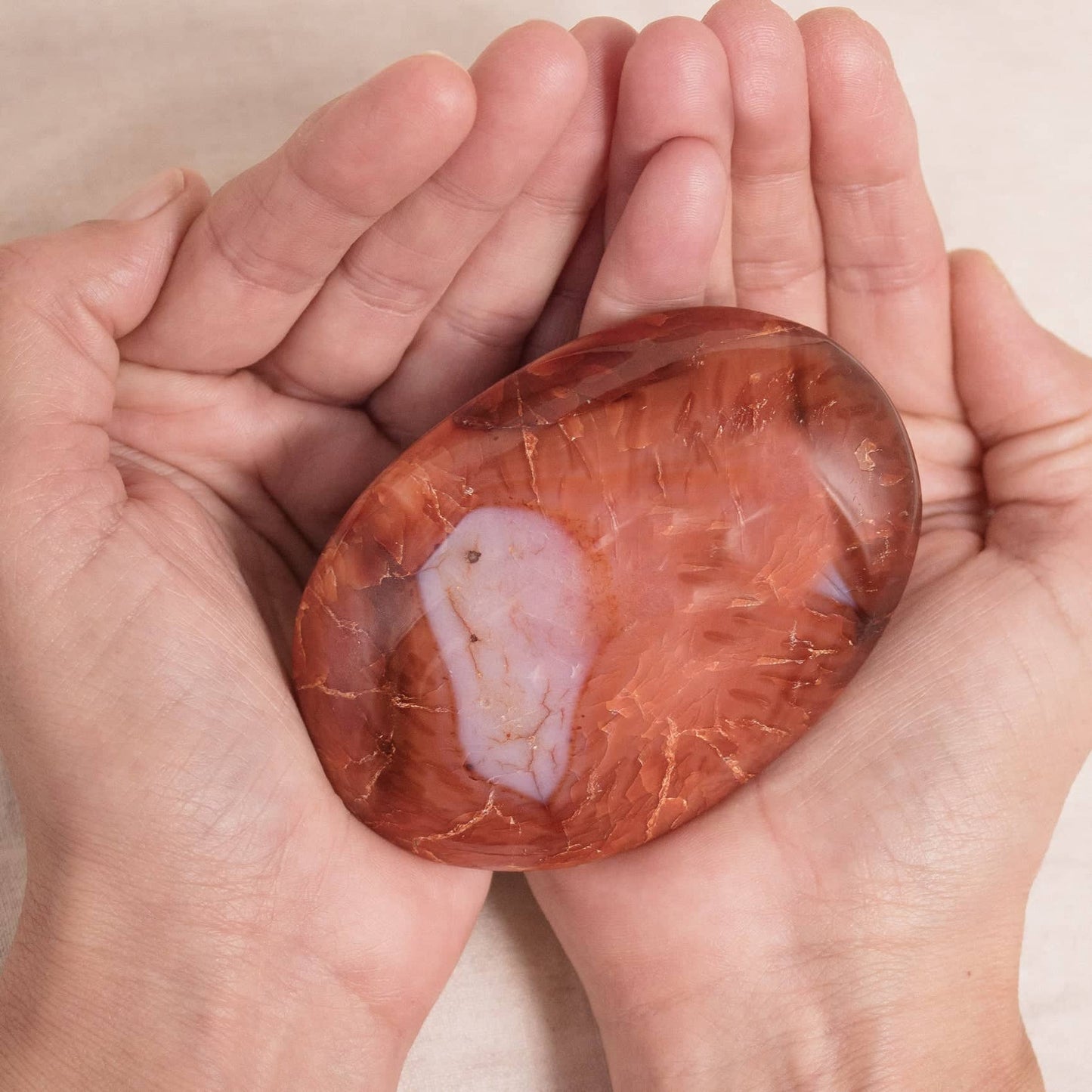 Carnelian Palm Stones - AAA Premium Quality