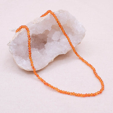 Carnelian Single or Double Strand Bead Necklace