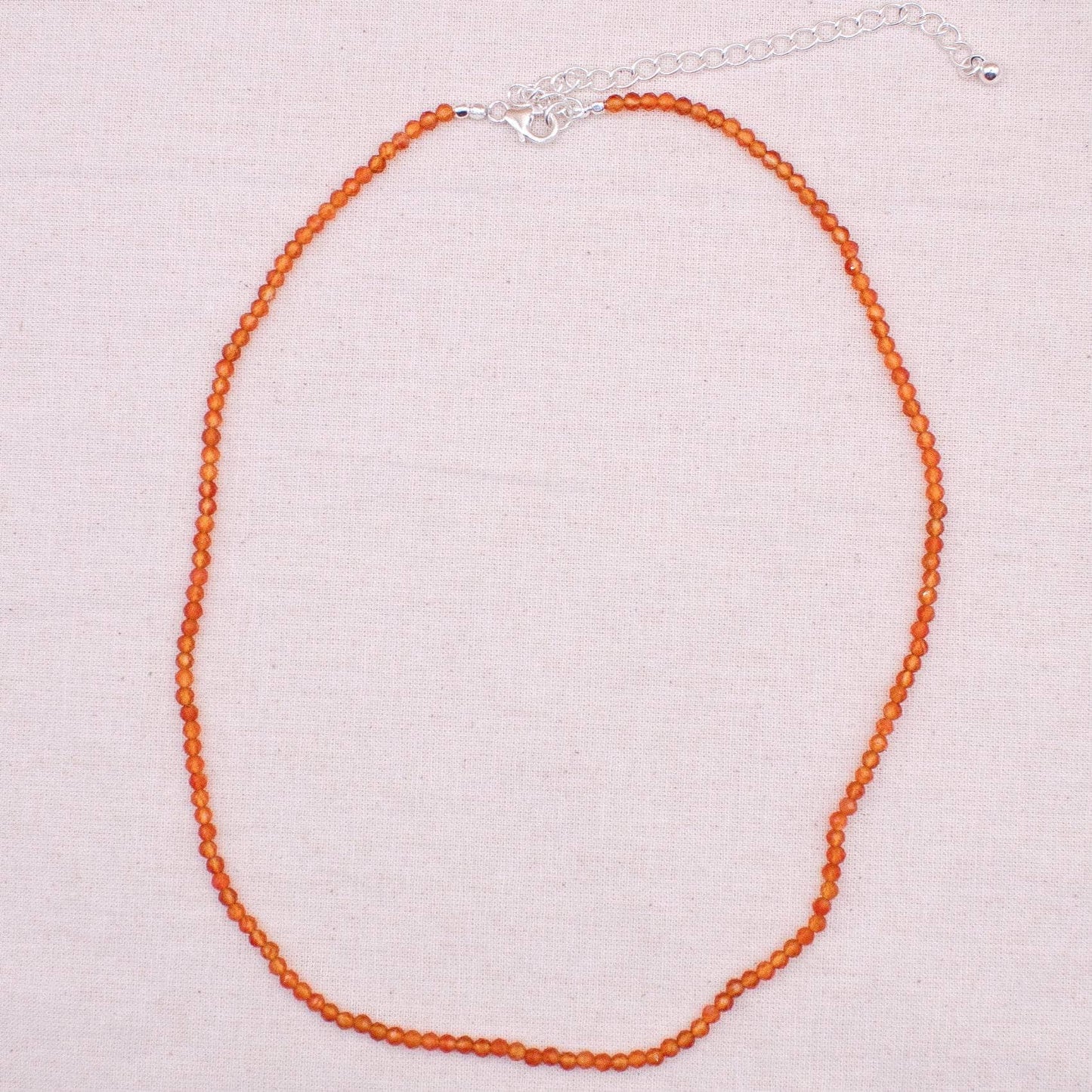 Carnelian Single or Double Strand Bead Necklace
