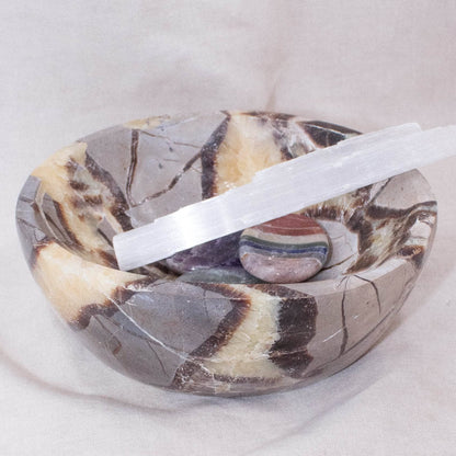 Black Septarian Bowl - 1 of a Kind