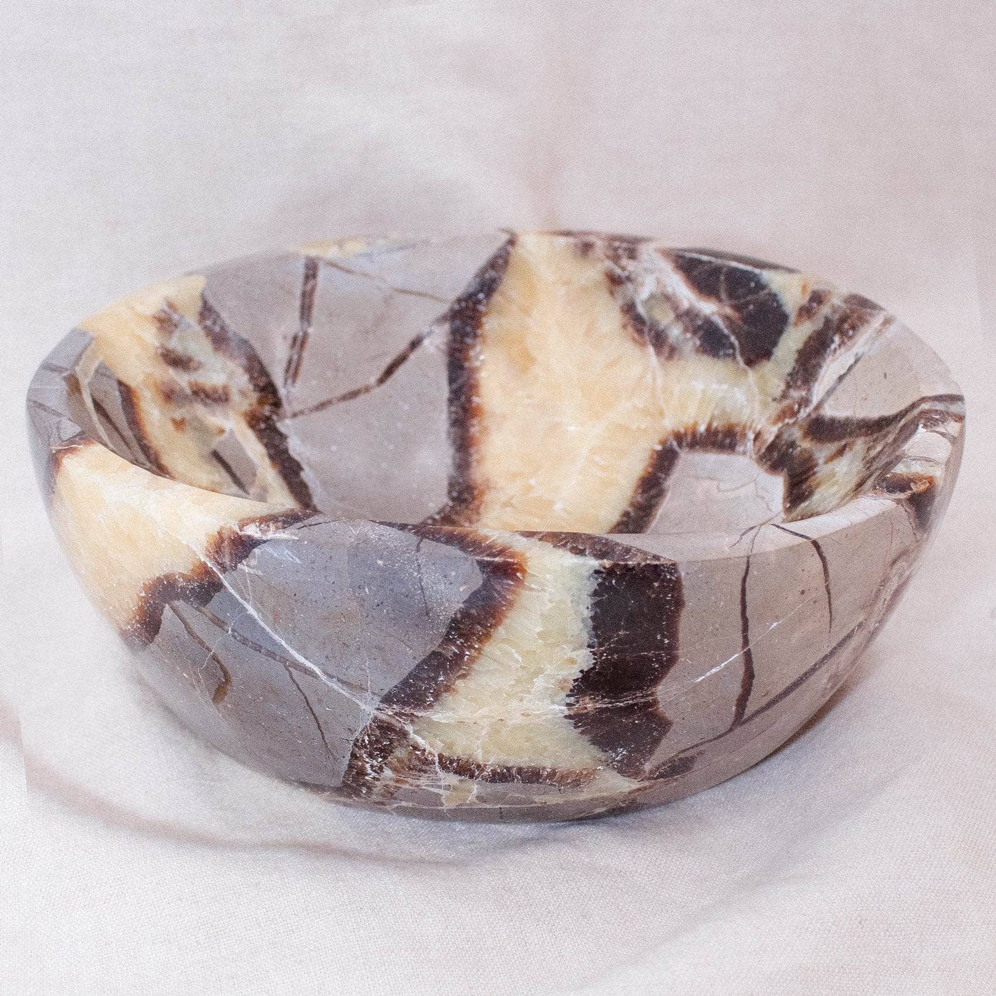Black Septarian Bowl - 1 of a Kind
