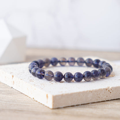 Transparent Cordierite Bracelet